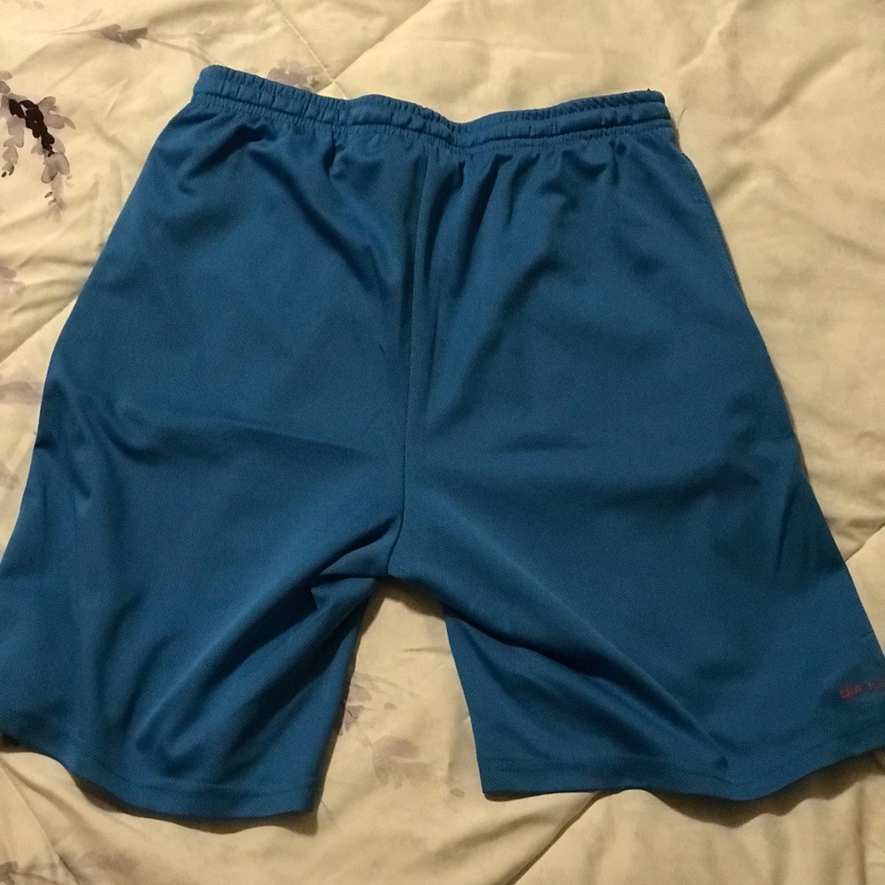 Blue Workout Shorts - Picture 2 of 3